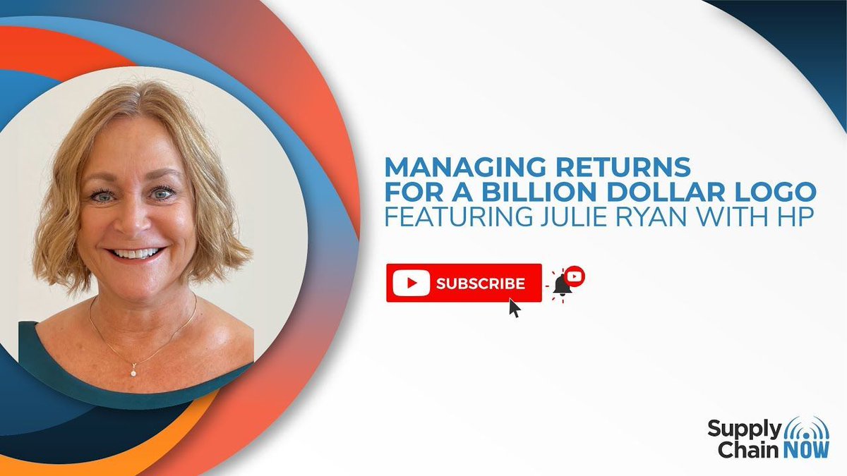 'Managing Returns for a Billion Dollar Logo featuring Julie Ryan with HP' - - #supplychain #tech #news buff.ly/3T8RT4M