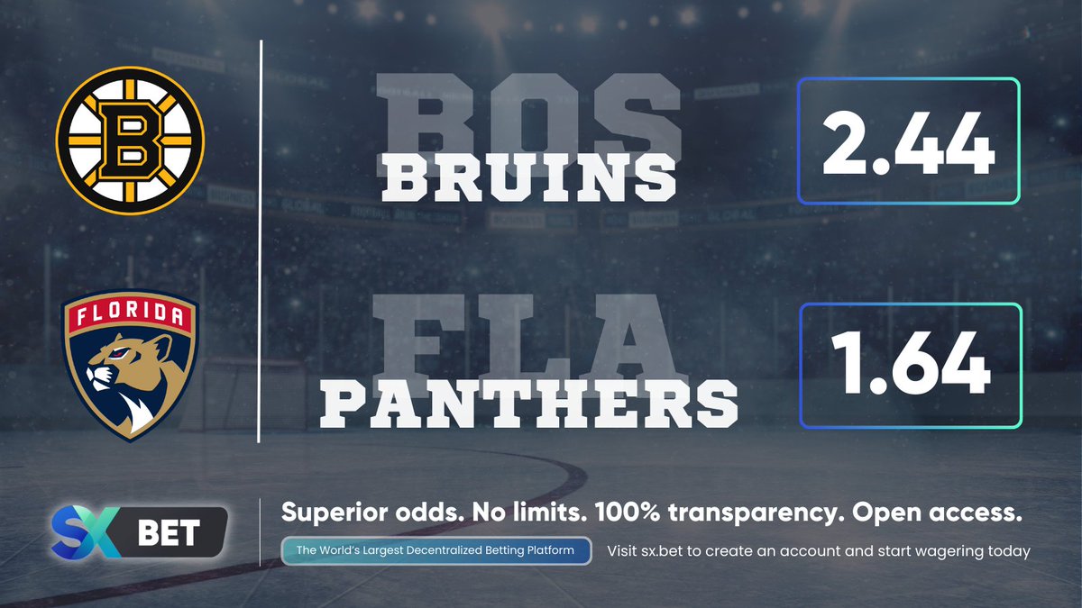 Puck drops at 8 PM ET for game 1 of the Bruins vs. Panthers series 🏒 Are the Bruins about to dealt with the same way Tampa Bay was in the first round? Bet on #NHL now!