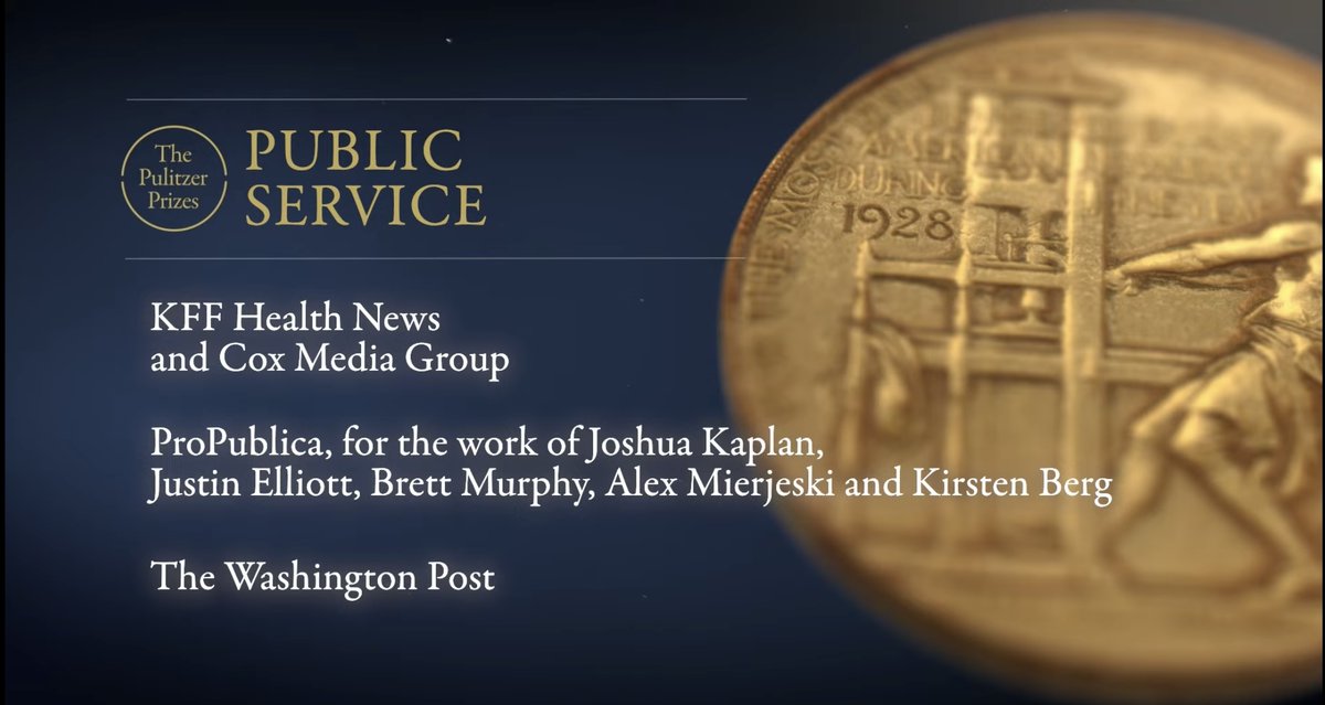 A historic moment for journalism and CMG! The CMG investigative team, in collaboration with KFF Health News, has been recognized as a @pulitzerprizes finalist for Public Service. Read more at cmg.com/news. #WeAreCMG