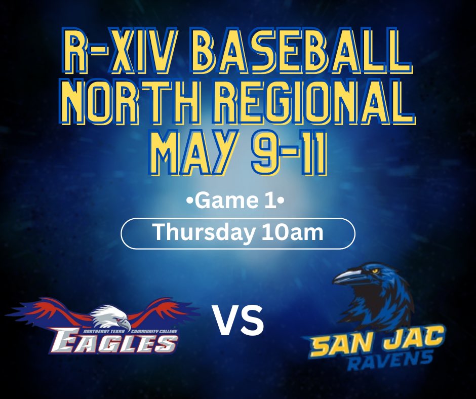 POST SEASON! Ravens head to the North Regional for Region 14 at Navarro College as the #2 seed. We will play #3 seed Northeast Texas Community College. Stay tuned for more information throughout the week. 

#Ravens #JustWin #Fight #PostSeason #JUCO #Junction