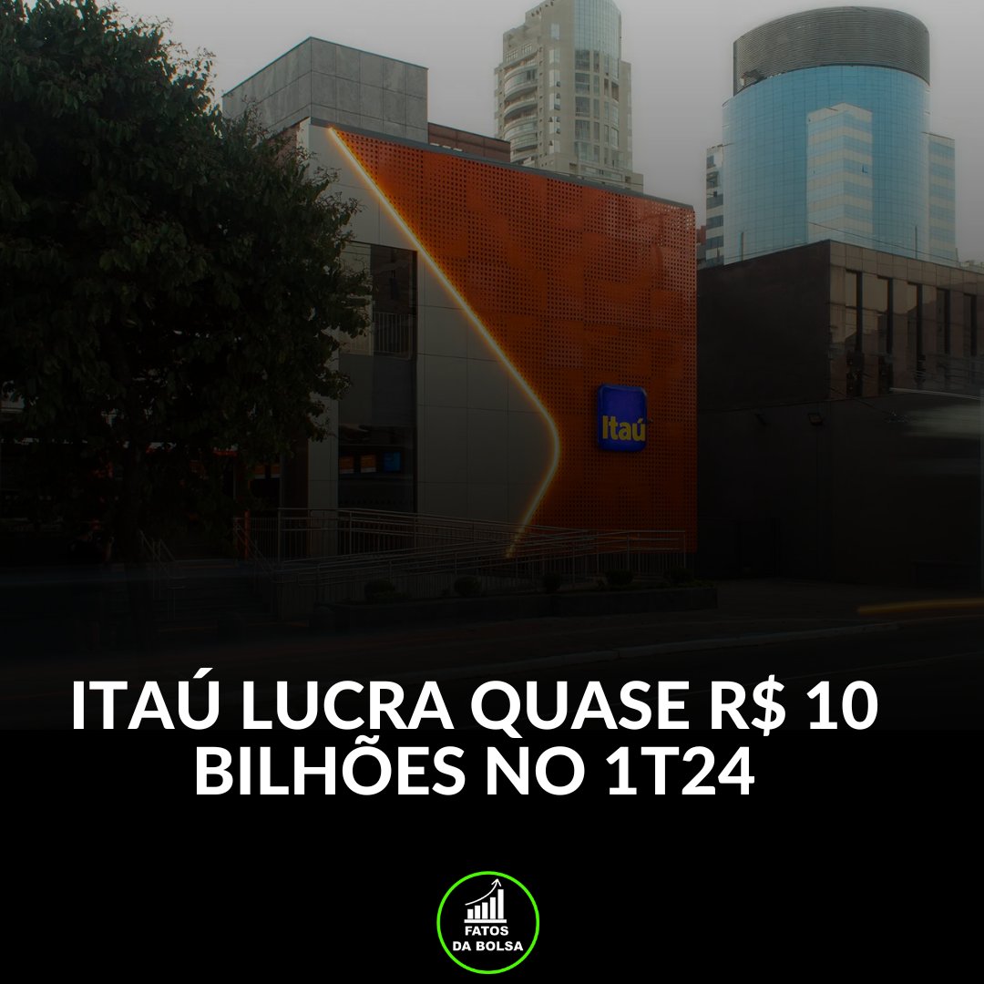 O Banco Itaú (ITUB3) acabou de divulgar seu resultado trimestral do R$ 1T24. O lucro foi de R$ 9,8 bilhões, alta de 15,8%. Já o ROE, foi de 21,9%. O índice de inadimplência total foi de 2,7%, queda de 0,2 p.p. No geral, o Itaú registrou excelentes resultados, em linha com o…
