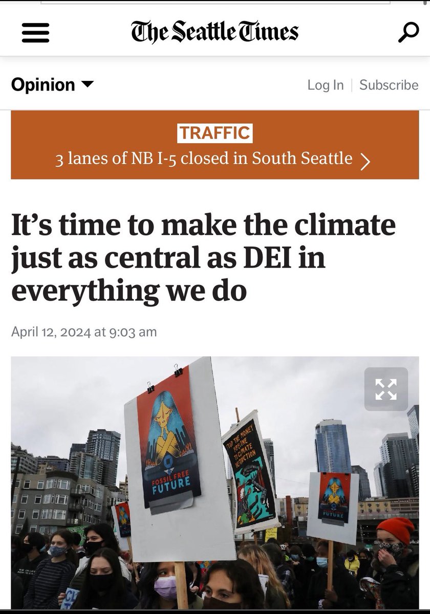 Marxists make it easy to identify their destructive agendas. DEI and the climate change scam are blunt instruments used by our enemies to control us and dismantle society. seattletimes.com/opinion/its-ti… #utpol #Lymanforgovernor