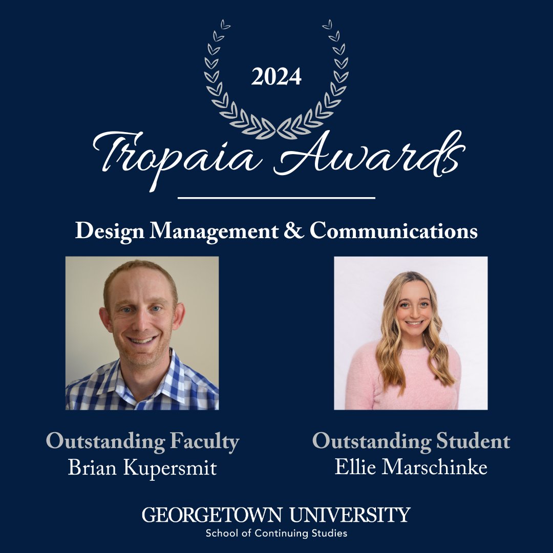 #DMCHoyas join us in honoring our outstanding community members at the 2024 Tropaia Ceremony on Tuesday, May 14 at 6:00 p.m. ET in historic Gaston Hall. A reception will immediately follow in Dahlgren Quadrangle.

Please RSVP at the #LinkInBio by Tuesday, May 7. #2024Hoyas