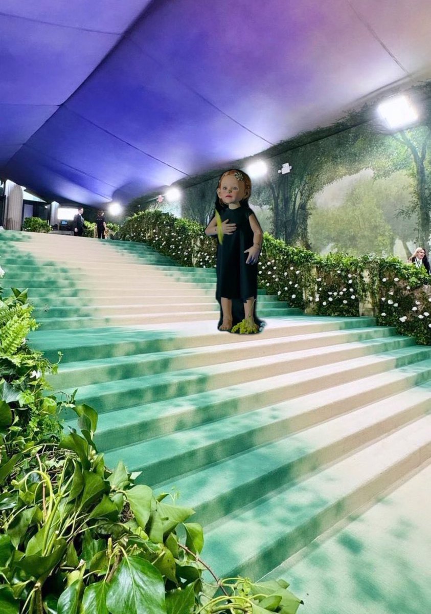 baby annette at the met gala! it’s not a true event without her