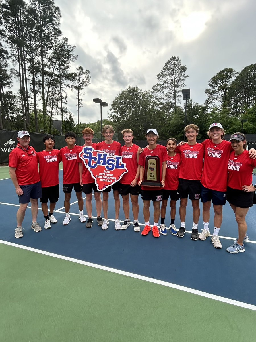 🎾 Update: Congratulations @warriorRsports🎉 The @SCHSL Class AAAA Boys’ Tennis State Champions 🏆 #WeAreSCHSL #ChampionshipSeason🏆