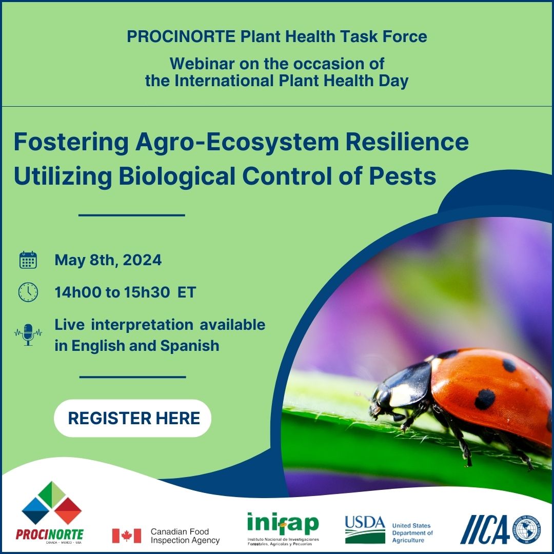 SaveTheDate

✅ Foresting #Agroecosystem #Resilience Utilizing #Biological Control of #Pest .

🗓️May 08th, 14:00-15:30, ET

🖥️Register 👉iica.zoom.us/webinar/regist…