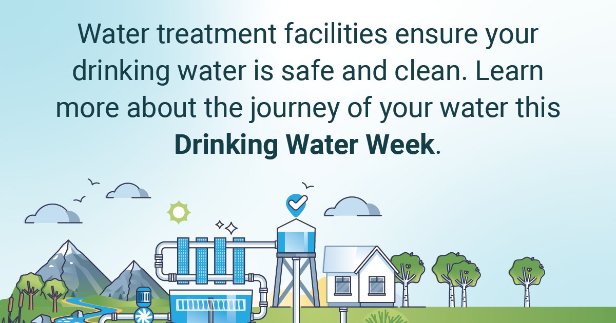 Welcome to #DrinkingWaterWeek! Join us for a week of learning about the critical systems & people that deliver safe drinking water to #LakeOswego. Sign up to take a tour of our state-of-the-art #WaterTreatmentPlant to learn about the journey of your water! shorturl.at/mEPYZ