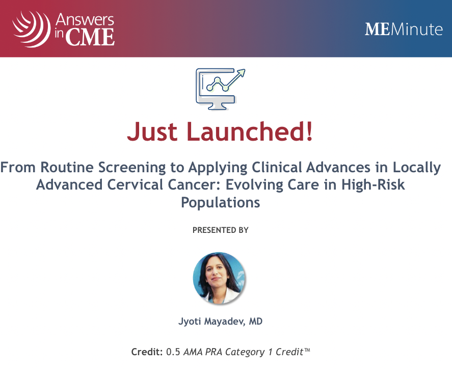 IamCervivor's tweet image. Check out ‘From Routine Screening to Applying Clinical Advances in Locally Advanced Cervical Cancer: Evolving Care in High-Risk Populations,’ a new CME opportunity by Dr. Jyoti Mayadev: answersincme.com/YFE. #CervicalCancer #GetYourAnswersInCME #AiCME