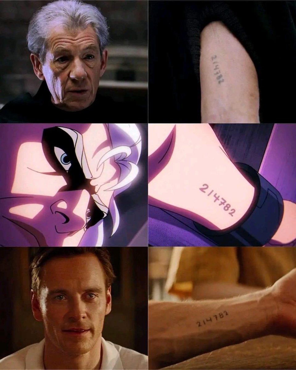 X-MEN: Magneto's (Erik Lehnsherr) Nazi concentration camp tattoo has been  consistent in all three on-screen versions of the character. #Xmen, image size:960x1200