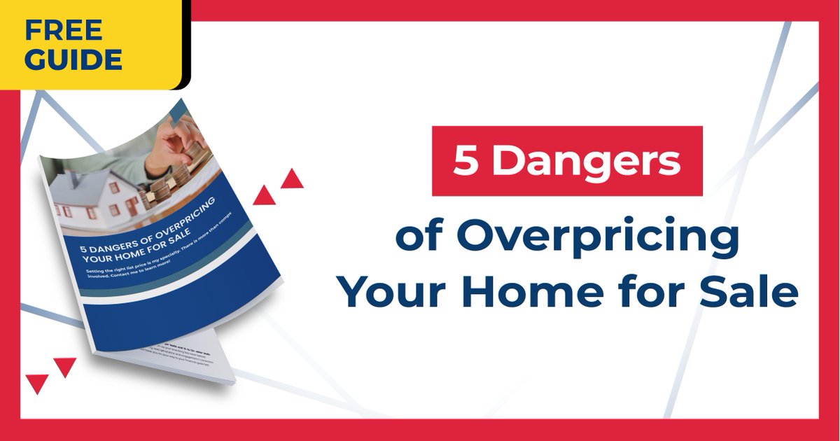 5 Dangers of Overpricing Your Home for Sale! 🎯 A sky-high list price may be appealing but there is some risk involved. Get the Free guide to learn the five dangers searchallproperties.com/guides/Simard1…