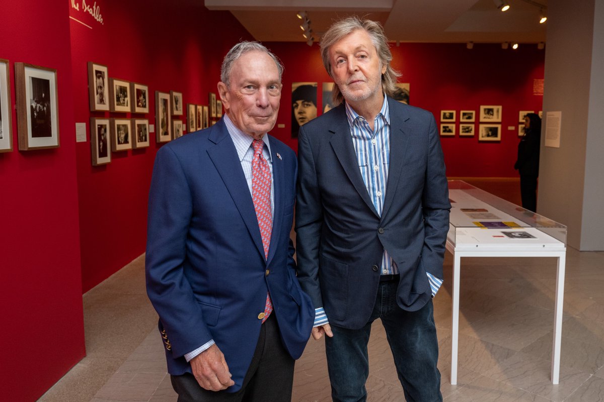 60 years after the Beatles landed in New York and changed everything, I was thrilled to welcome Sir @PaulMcCartney back to the city to see Paul McCartney Photographs 1963-1964: Eyes of the Storm at the Brooklyn Museum. The exhibit highlights photos Paul captured from The Beatles'