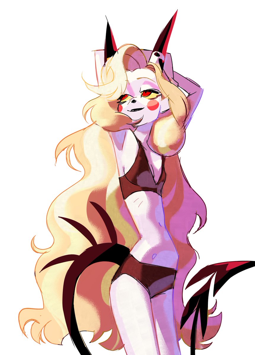 im in one of those moods where i only draw women lol #HazbinHotel #HazbinHotelCharlie #CharlieMorningstar