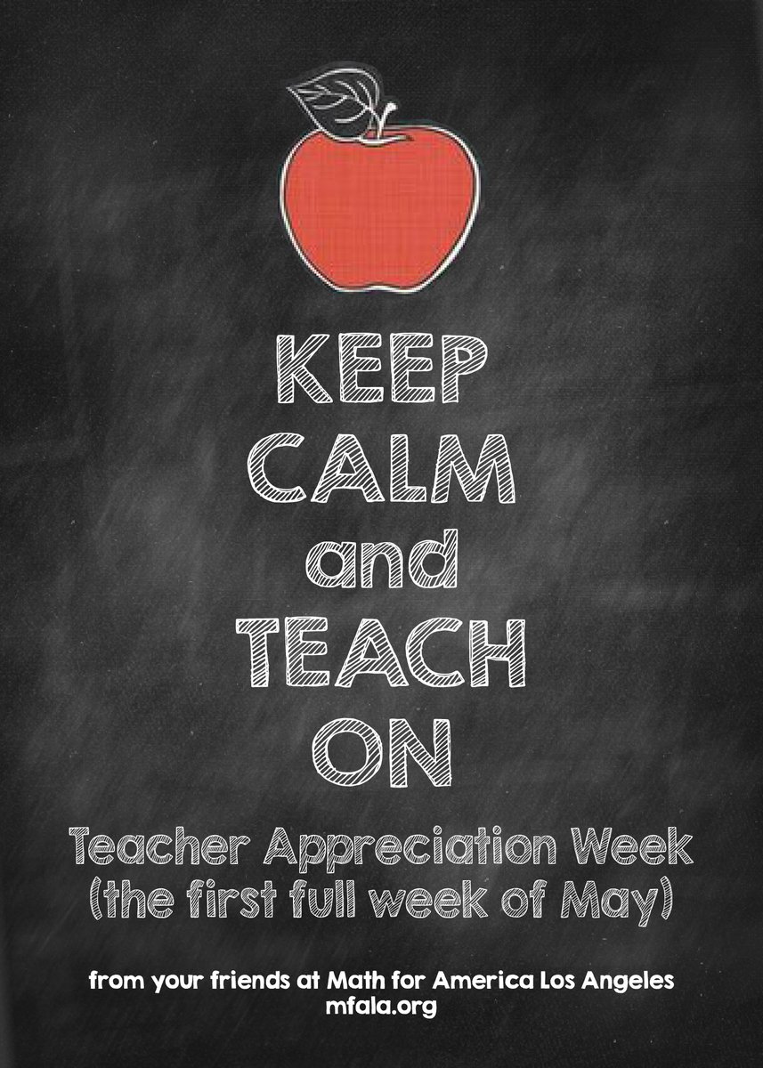 Many thanks to all the great teachers out there!