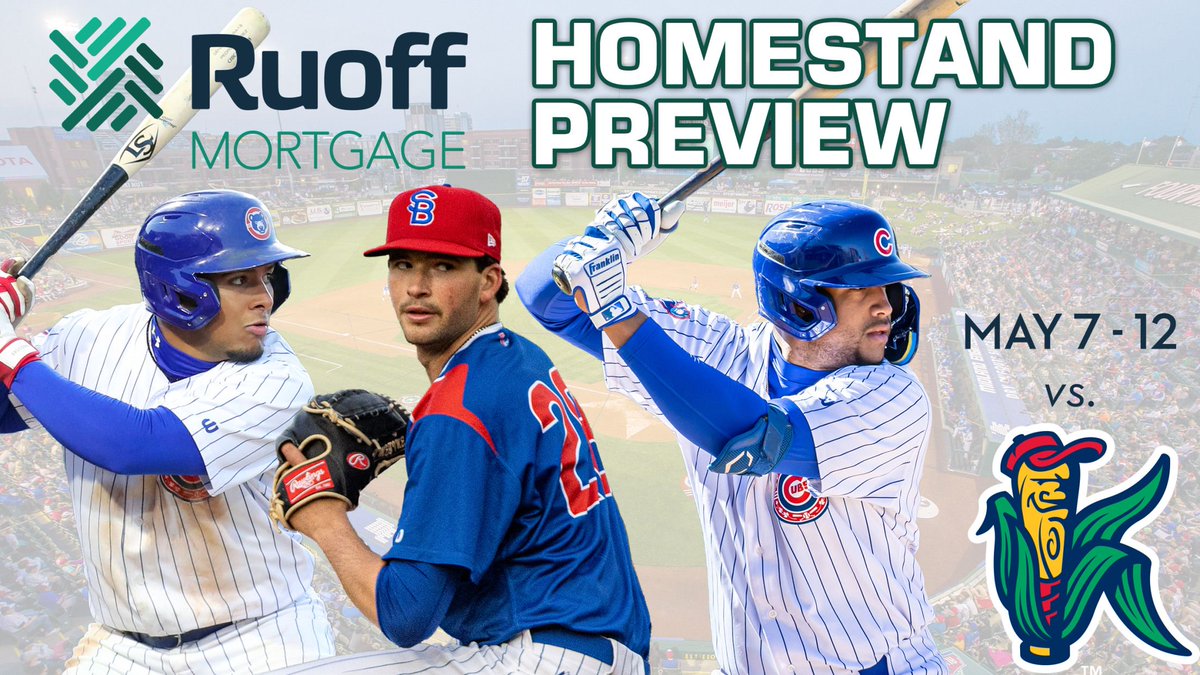 Home sweet home 🏡

The defending champs are in town, and it's time to take care of business against the Kernels! Here's everything you need to know with the @RuoffMortgage Homestand Preview.

LINK ➡️ milb.com/south-bend/new…