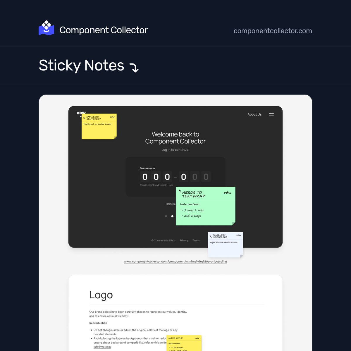 New Figma component! 📇 Find it on Component Collector.
#figma #ui #uiux #component #designsystem #uidesign #componentcollector #buildinpublic #odw