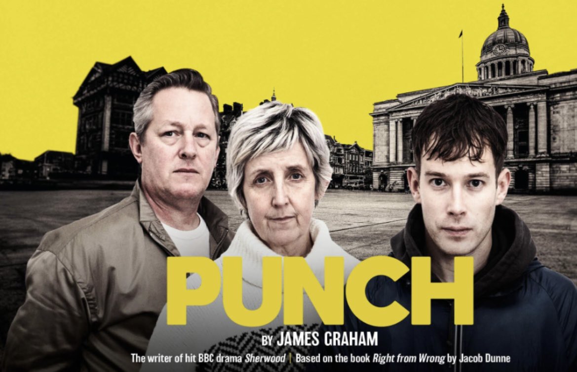 Nottingham mates, honestly, if you can get a ticket go and see ‘Punch’ at @NottmPlayhouse It’s a stunning piece of theatre. Writing, performance, production, the whole thing. Such a beautiful and devastating play set in Notts, based on a tragic true story.