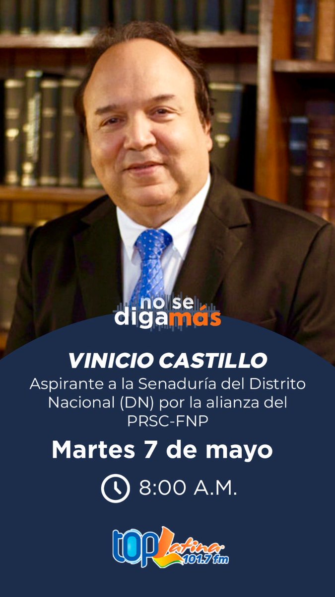 Vinicio Castillo (@VinicioSenador) on Twitter photo 2024-05-06 21:55:05