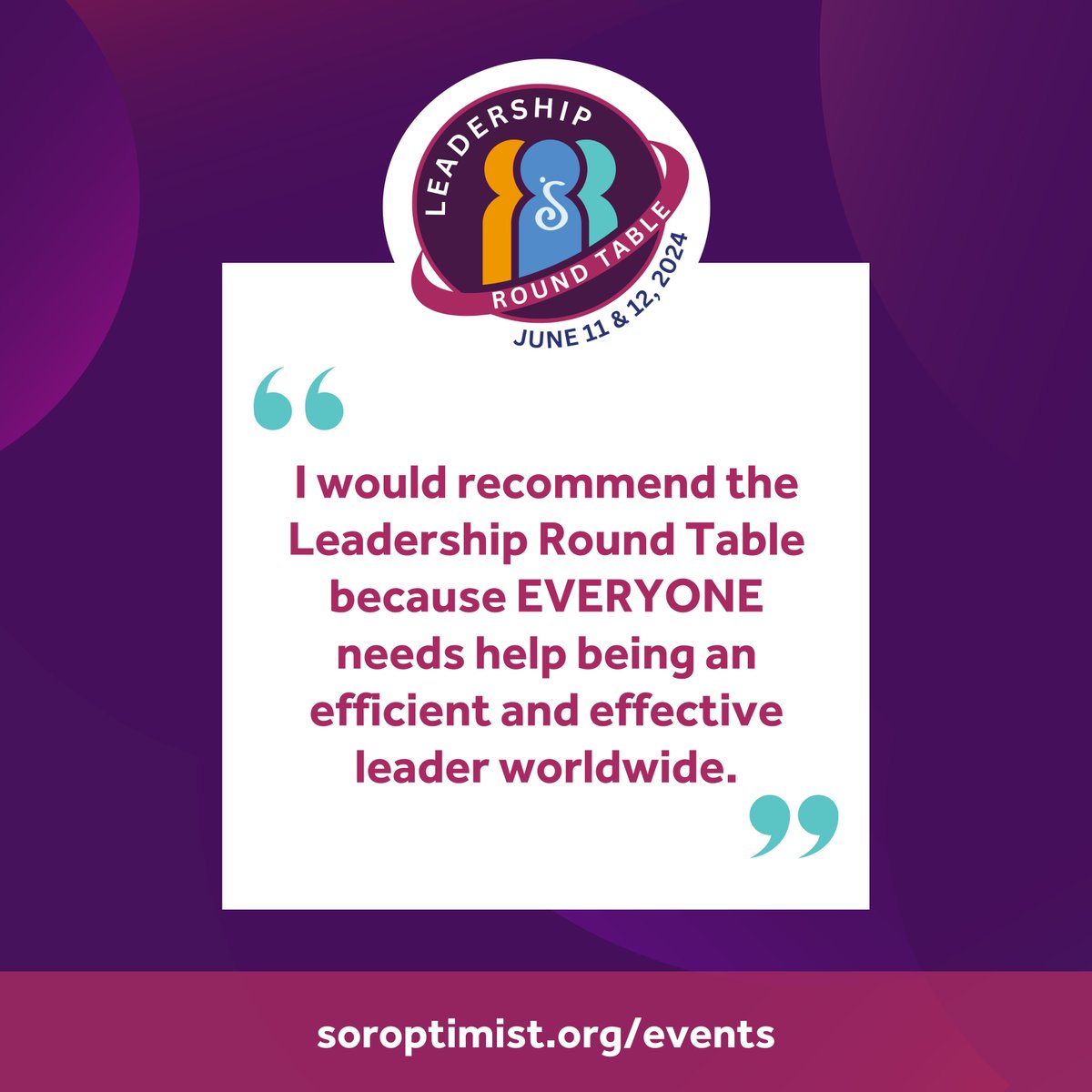 Enhance your leadership skills at the 2024 Leadership Round Table, open to all members! 🌟 View the agenda and register today: soroptimist.org/events/leaders…