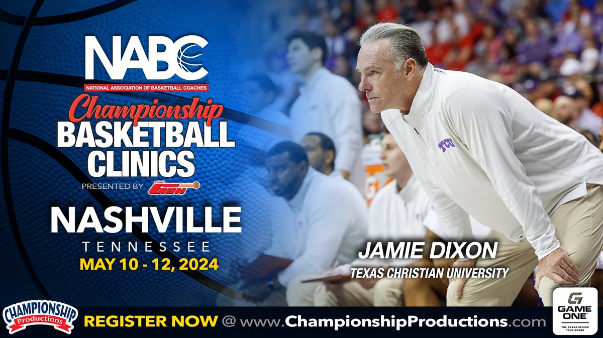 Coach Dixon will be in Nashville next week for the @ChampProduction Basketball Clinics. #GoFrogs