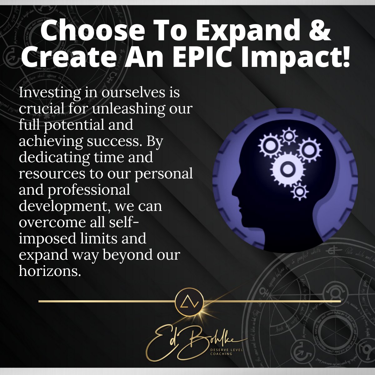 When we invest in ourselves and commit to the ongoing learning and evolution process, we not only propel ourselves toward our goals but also enhance our ability to contribute positively to those around us. #Coaching #FullPotential #Action #SelfRealization #SelfImprovement