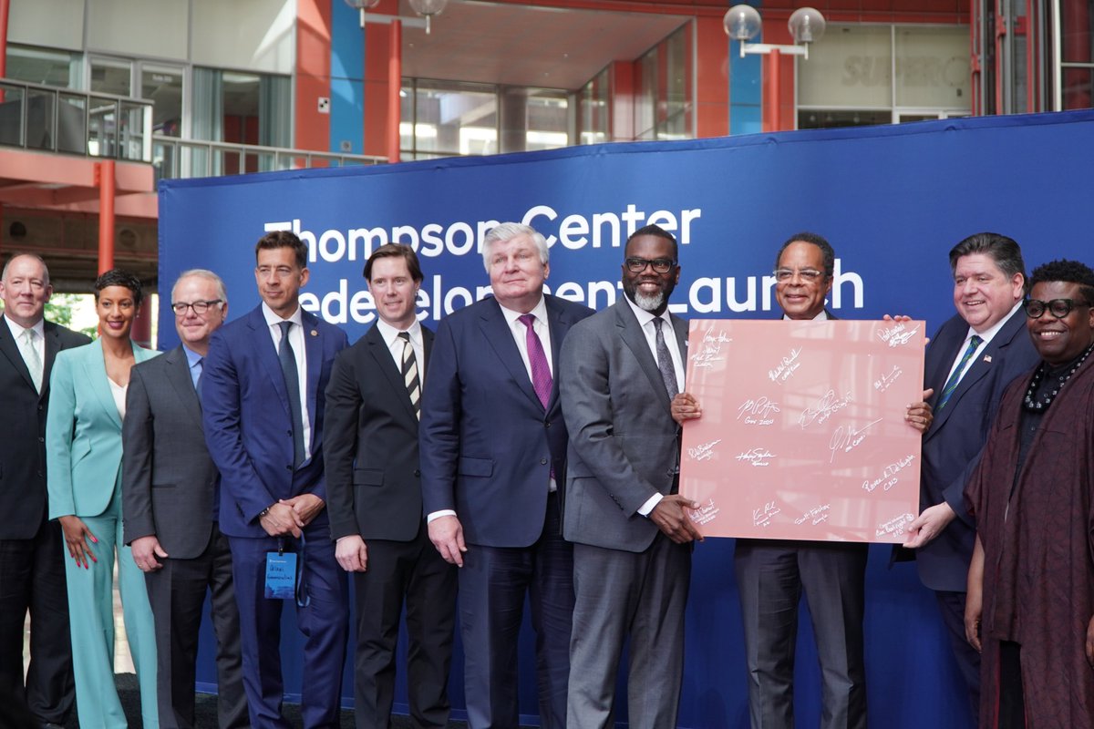 Honored to be back at the Thompson Center for its Redevelopment Launch. This iconic building has been a part of my journey in public service. Thrilled to see its next chapter unfold for the betterment of our city and state. #ILSOS