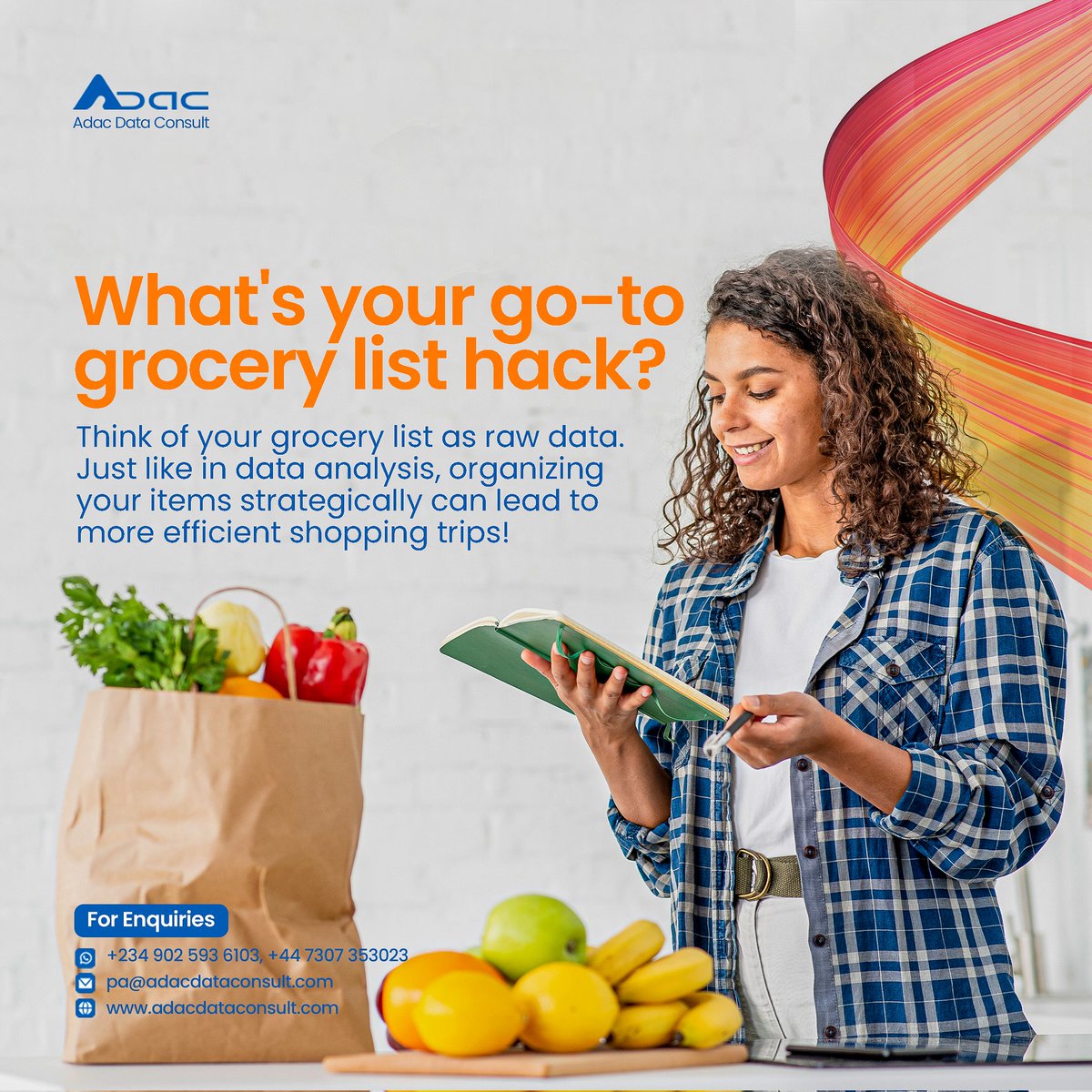 Think of your grocery list as raw data. Just like in data analysis, organizing your items strategically can lead to more efficient shopping trips! What's your go-to grocery list hack?
#DataAnalytics #shoppingtime #writerscommunity #grocery