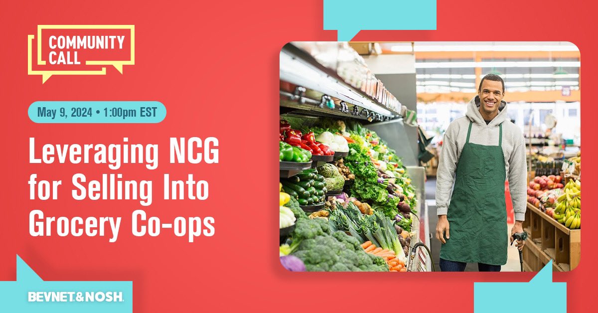 Join us for Community Call on leveraging NCG for grocery co-op sales!☎️ Unlock strategies to amplify your brand's impact in the market! Register here - insider.bevnet.com/community-call…