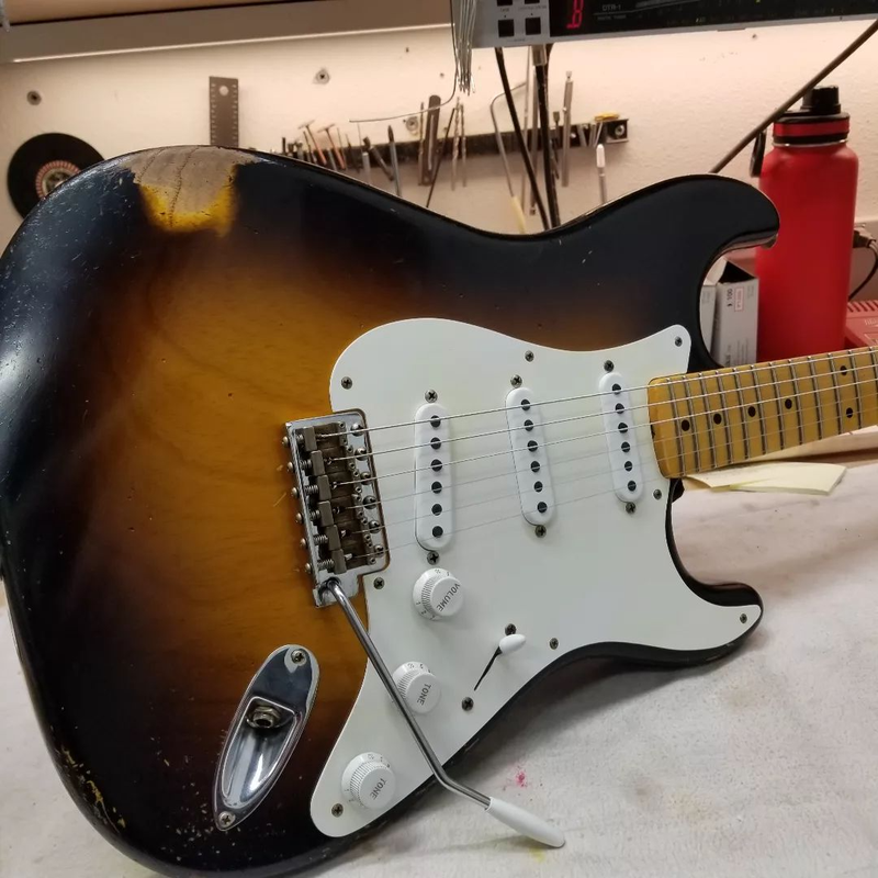 There's few things more timeless than a Sunburst finish! Take a look at this '50s 2-Color Sunburst Strat from David Brown.