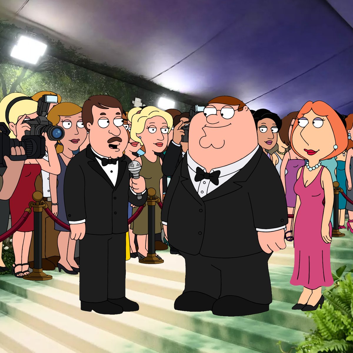 peter & lois have just arrived at the #metgala