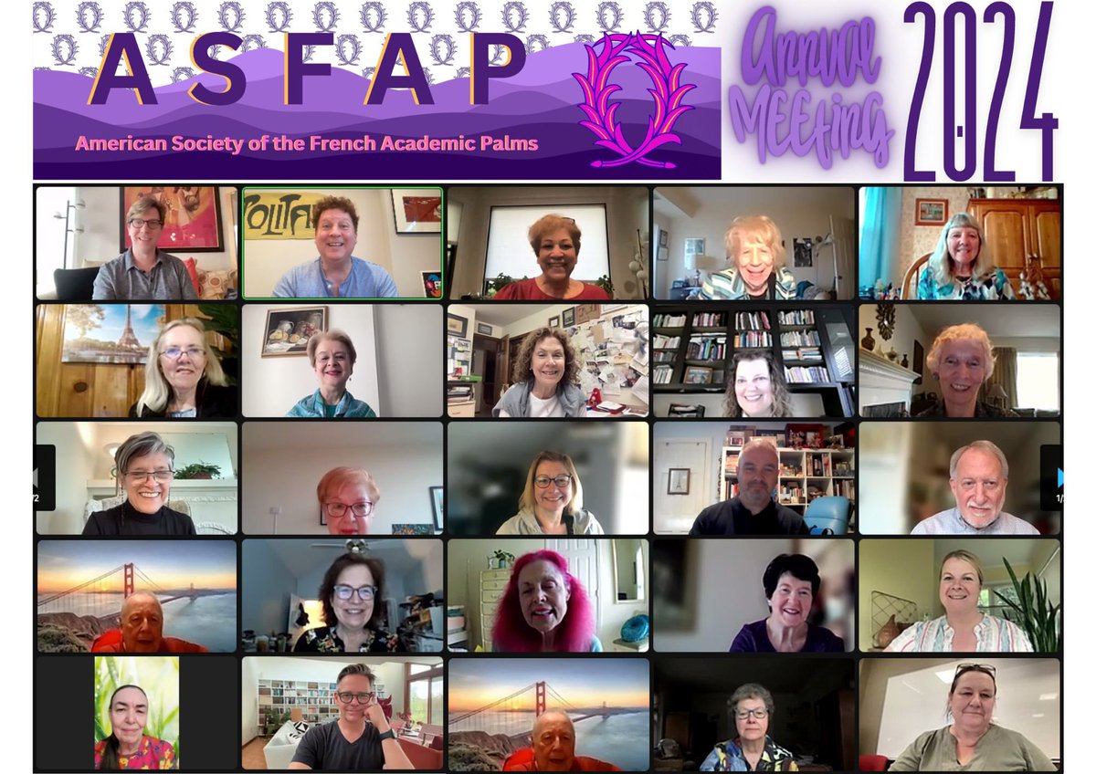 It was great to see so many members at our virtual annual meeting last week. And a huge thank you to Will Thompson, @aatfrench’s President-Elect, for being our guest speaker.