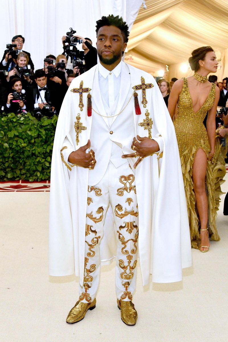 Everyone talks about Blake lively being the queen of the Met Gala, but let's not ever forget who is the king of the Met Gala. 

R.I.P Chadwick 

#MetGala