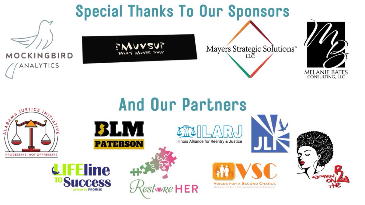 As we gear up for our #NoHealthNoJustice convening this Thurs, we’d like to extend a HUGE thank you to all the sponsors & partners helping to make it happen! We can’t wait to gather & explore the intersection of health & justice bit.ly/HealthJustice2…