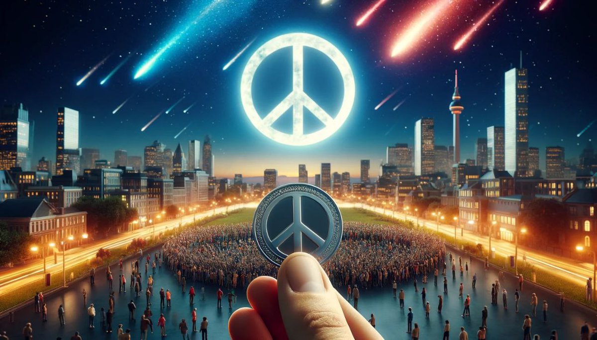 <a href="/MichaelSuppo/">Suppoman ❇️🔺</a> $NOWAR dev rugged to 33k from 2.6mil but community would not give in. We stand for peace. We have donated to redcross already and more to come @peacecoin