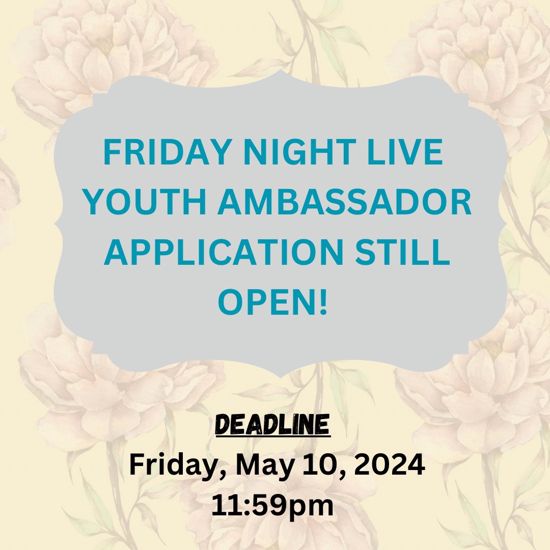 Application deadline is approaching‼️ #fnl #youthleadership