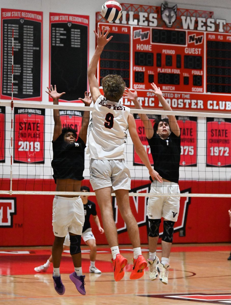 Spiked with rivalry and set to win! North vs. West Boy's Volleyball was the showdown of the season! 🏐
