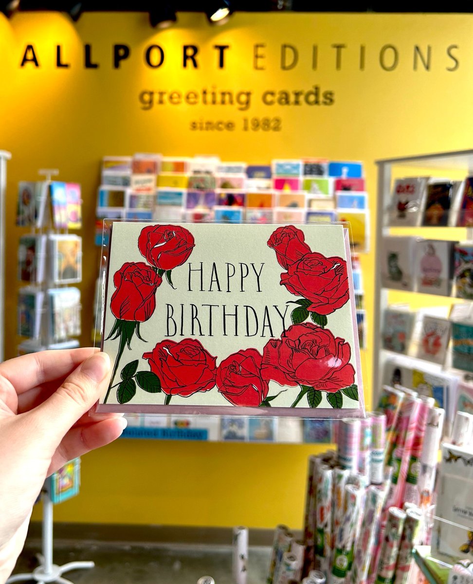 What's better than a bouquet of roses for your birthday? Gorgeous card designed by local PDX artist and former Allportian @loaded_hips !!!

#happybirthday #birthday #roses #cityofroses #portland #pdx #shoppdx #shopsmall #smallbusiness