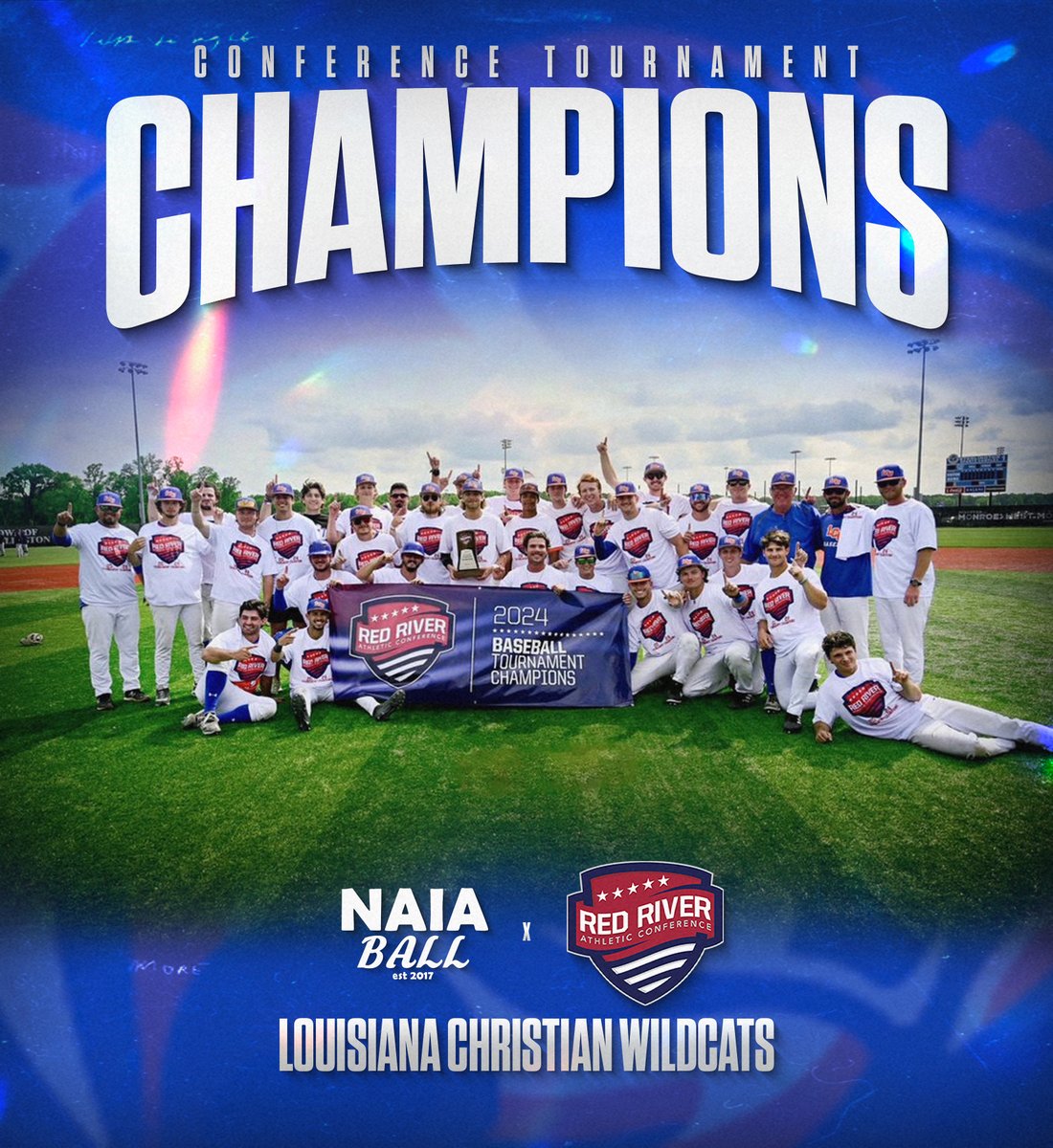 🚨 Congratulations to Louisiana Christian (31-19) on winning the Red River Athletic Conference Tournament! The Wildcats clinch an automatic qualifier to their first NAIA Opening Round since 1987! #NAIABall @LCU_Wildcats @LCU_bsb @RRACsports