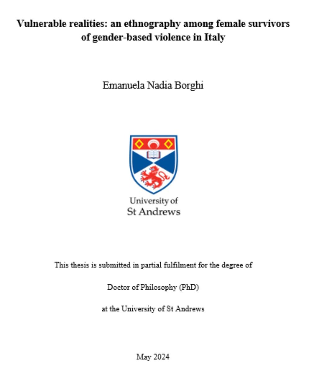 PhD thesis submitted! 
Thanks to @PaulaWerdu for her wonderful support ❤️
An incredible opportunity at @StAndrewsAnthro and @StAndMedicine! 
@cemirestandrews @StLeonards_PGs