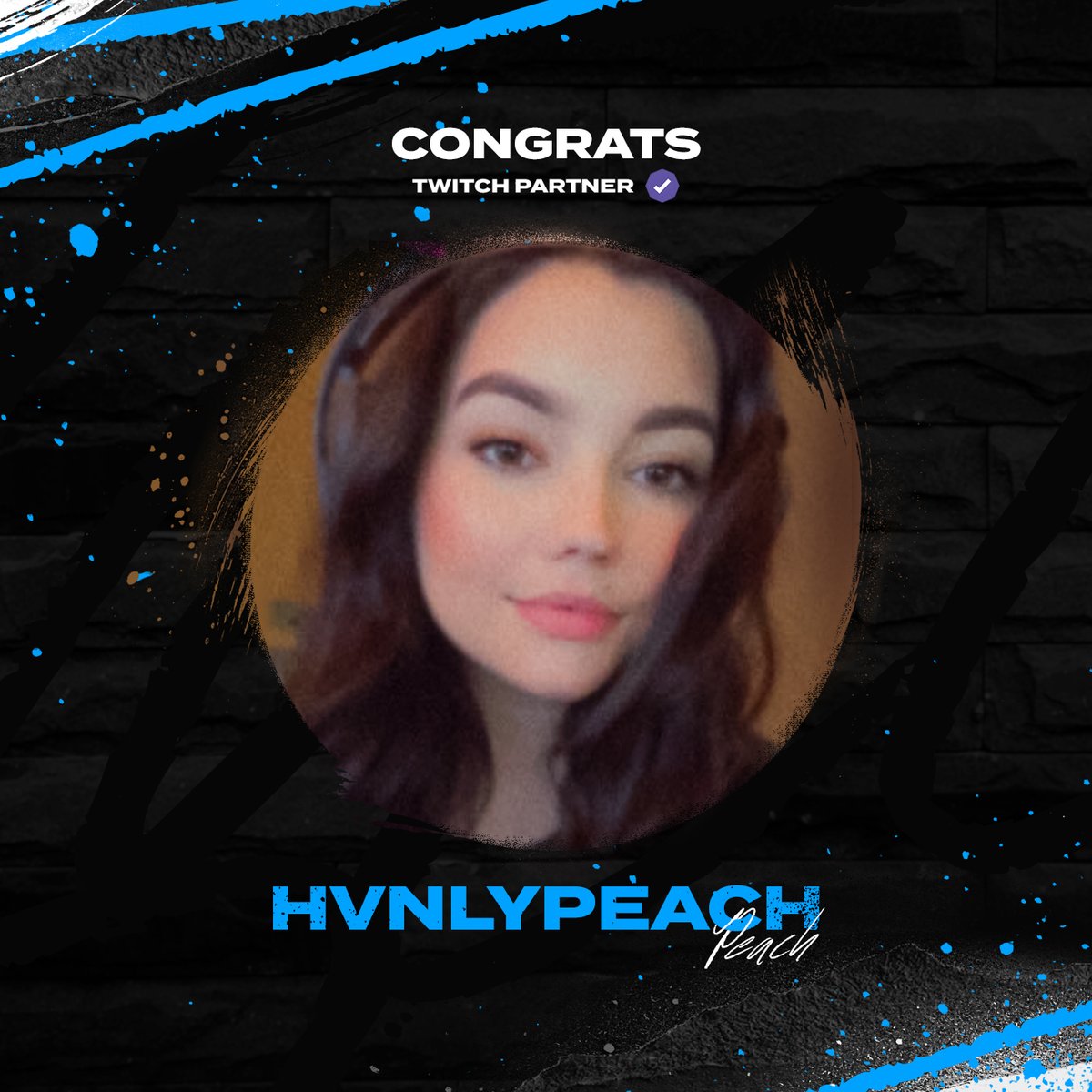 Hey, YOU  🫵

Join us in congratulating @hvnlypeach on hitting @Twitch partner ✅🍑!

Congratulations on this well-deserved milestone and we can't wait to see where all your hard work takes you next 🎉

#BeyondLimits♾