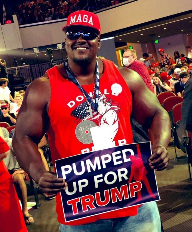 This guy is Pumped 💪 
For Trump! 🇺🇸🦅🇺🇸

Are you?