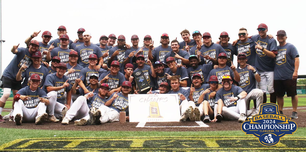 Centenary Fights Back to Earn 2024 SCAC Baseball Tournament Title 📰 | rb.gy/hh62cw #SCACChamps #SCACBsb #d3baseball