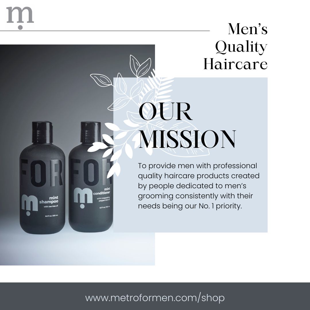 m by FOR MEN, professional-quality haircare. OUR MISSION is to consistently provide men with professional-quality hair care products created by people dedicated to #mensgrooming, with their needs being our priority.
#metroformen #menshair #shopsmall #shoplocal #lakeforest