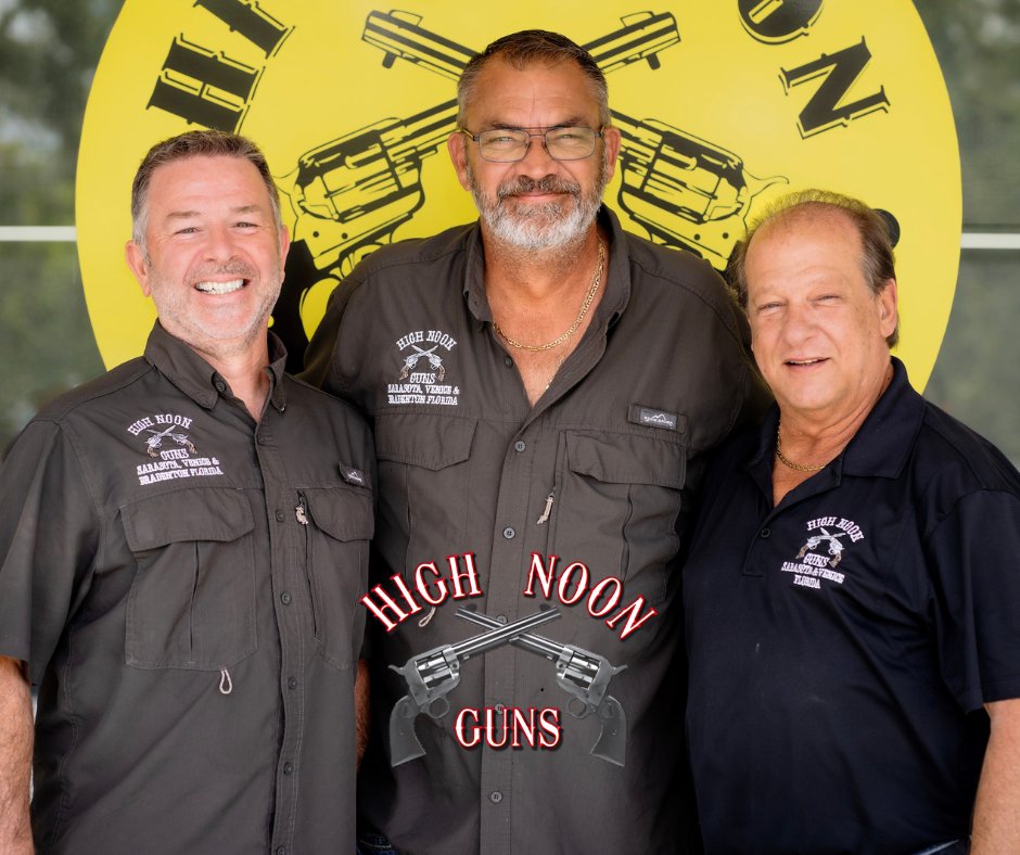 The visionaries who brought our premier firearms destination to life. Stay tuned as we share their story and passion for providing top-notch service and expertise to our community. 🔫👥 #MeetTheFounders #HighNoonGuns