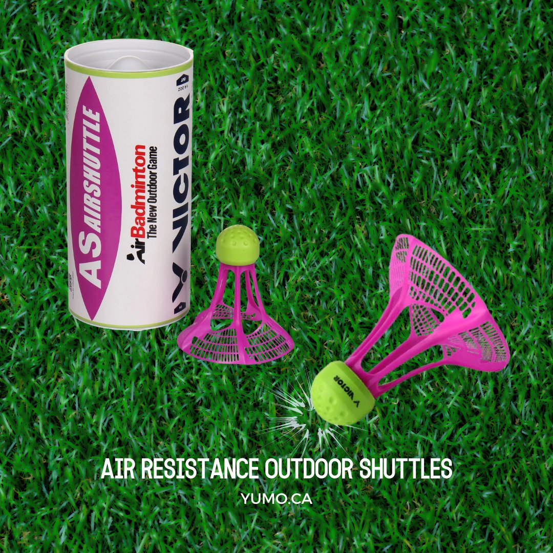 Take your badminton game to new heights with the Victor AS AirShuttle! 

Engineered for precision and durability, the AS AirShuttle delivers unparalleled performance on the court. 

Available at Yumo Pro Shop - l8r.it/Pbip! 🏸