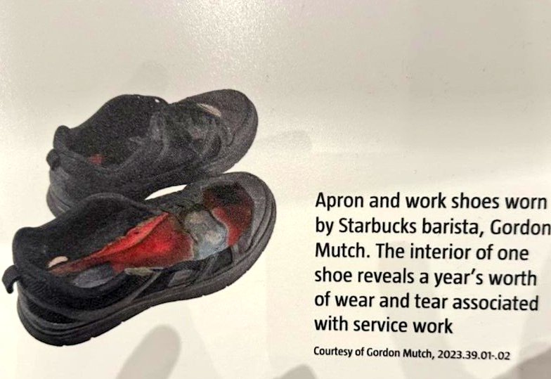 Collective Action gets the goods! Our very own <a href="/SBWorkersUnited/">Starbucks Workers United</a> @aleahrenee00 &amp; Gordon from <a href="/EC_SBWU/">Ellicott City Starbucks Union</a> are featured in the recent <a href="/BMIatWork/">Balt Museum Industry</a> Exhibition! 

#sbwumarjb #starbucksunion #1u #wumarjb #unionsforall