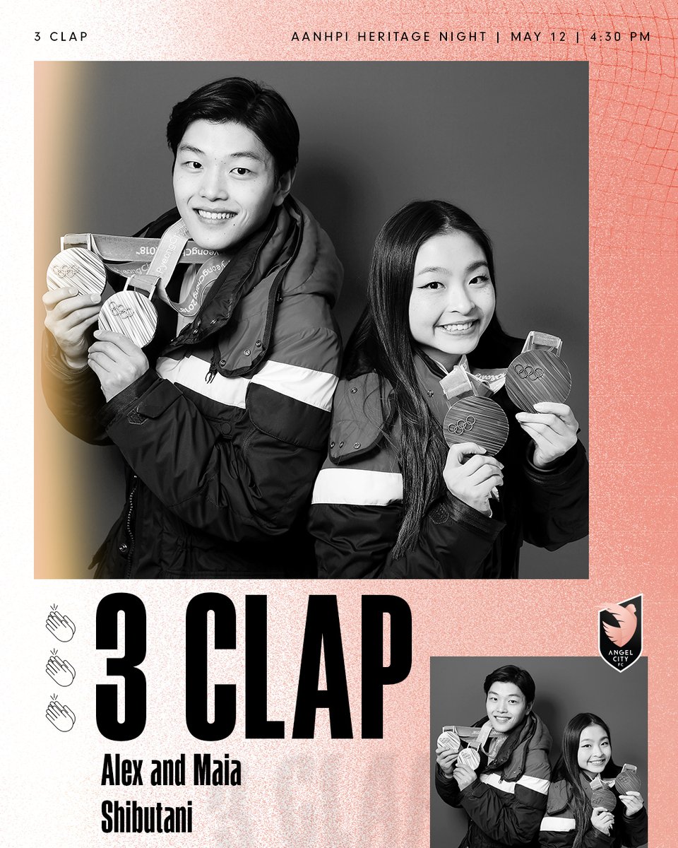 We're thrilled to announce that Olympic Medalists <a href="/MaiaShibutani/">Maia Shibutani</a> and <a href="/AlexShibutani/">Alex Shibutani</a>, the @shibsibs, will be joining us for our AANHPI Heritage Match on May 12th to lead our 3-Clap!