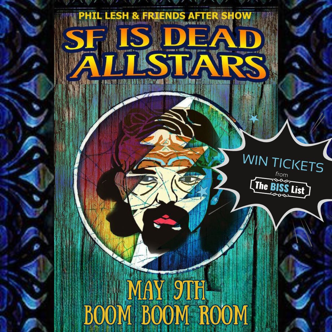 An abominable amalgamation of some of San Francisco's finest Living Dead, Un-Dead, Un-Apologetic, Jumbo Peoples and Players. Enter to #WINTICKETS at bisslist.com/biss_event/sf-….

#bisslist #gratefuldead #deadheads #allstars #boomboomroom #sanfrancisco #livemusic #latenight