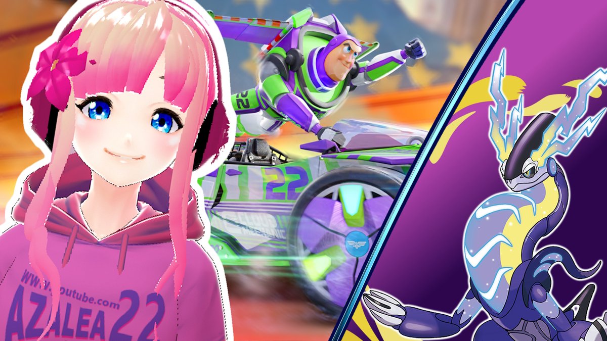 🌸Join me for Pokemon Violet and Disney Speedstorm Racing with viewers for a T5! ➡️Watch here: youtube.com/watch?v=7q5Vjw… & twitch.tv/azalea22gamer • LIVE Monday, May 6 at 6:30pm CST #familyfriendly English Indie Vtuber #livestream #YouTube #NintendoSwitch #twitch #gaming