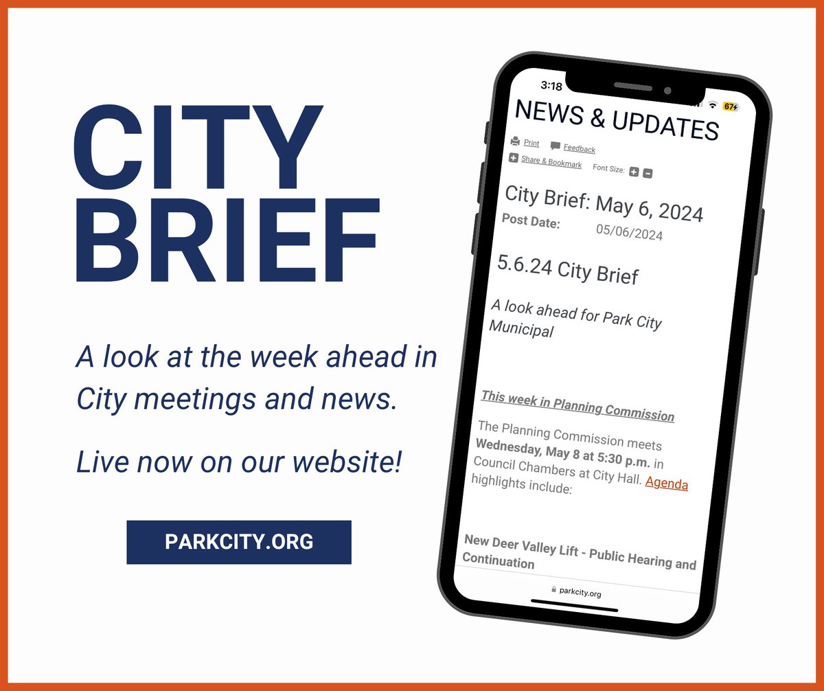 City Brief – a look at the week ahead in City meetings and news – is now available on our website. More information: bit.ly/3ygmfLO