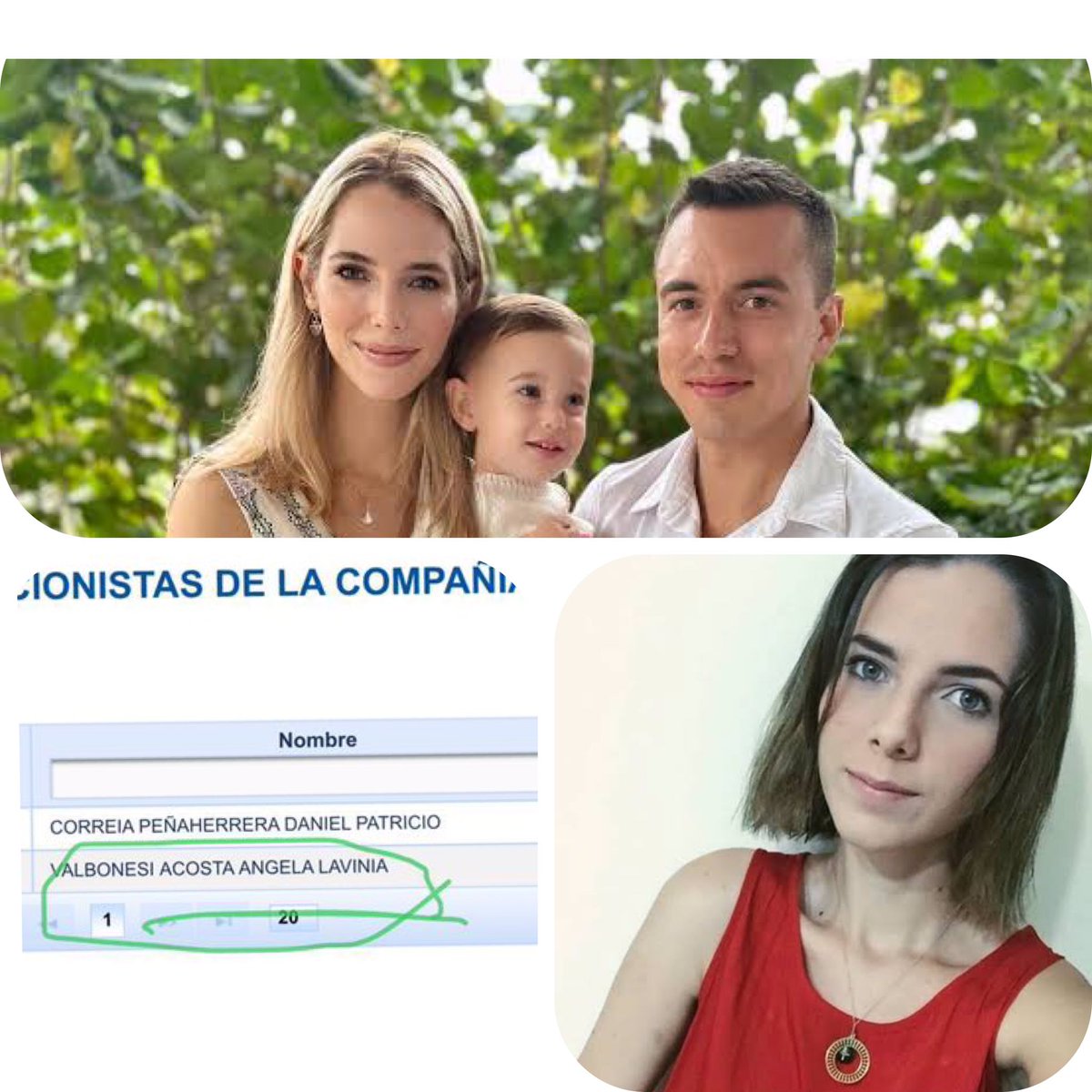 Ve @DanielNoboaOk ¿Quién es esa tal Ángela Acosta que anda haciendo negocios inmobiliarios en nombre de la pobre Lavinia? No destruyas otra familia 😔🙏🏽

PD: @FiscaliaEcuador, @AsambleaEcuador 
DE INMEDIATO REVISAR artículo 245 del COIP. 
#RenunciaNoboa